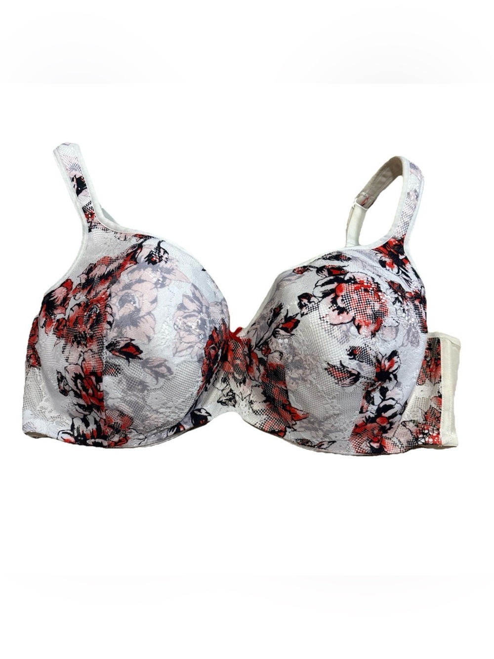 Cacique Bra Size 42DD Lightly Lined Balconette Floral Underwire